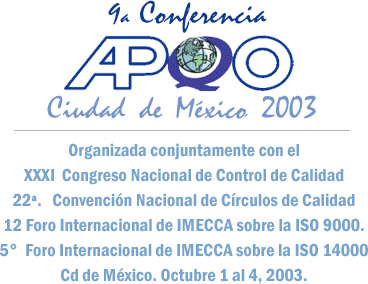9a Conferencia APQO Ciudad de México 2003